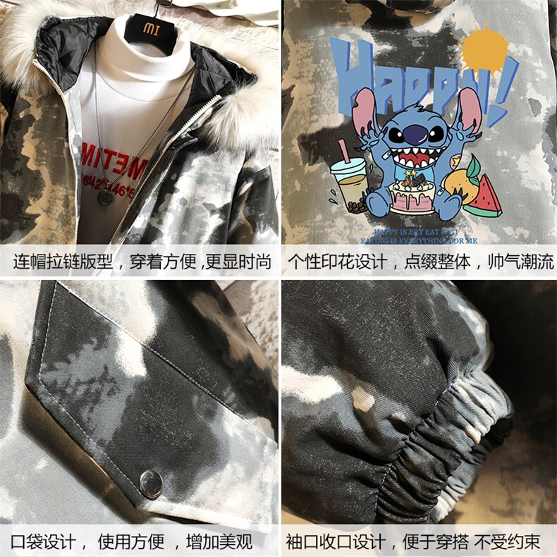 MC49077-P135日系潮棉衣男大码派克服男工装棉服外套棉袄砖墙,男装棉衣,电商A040A