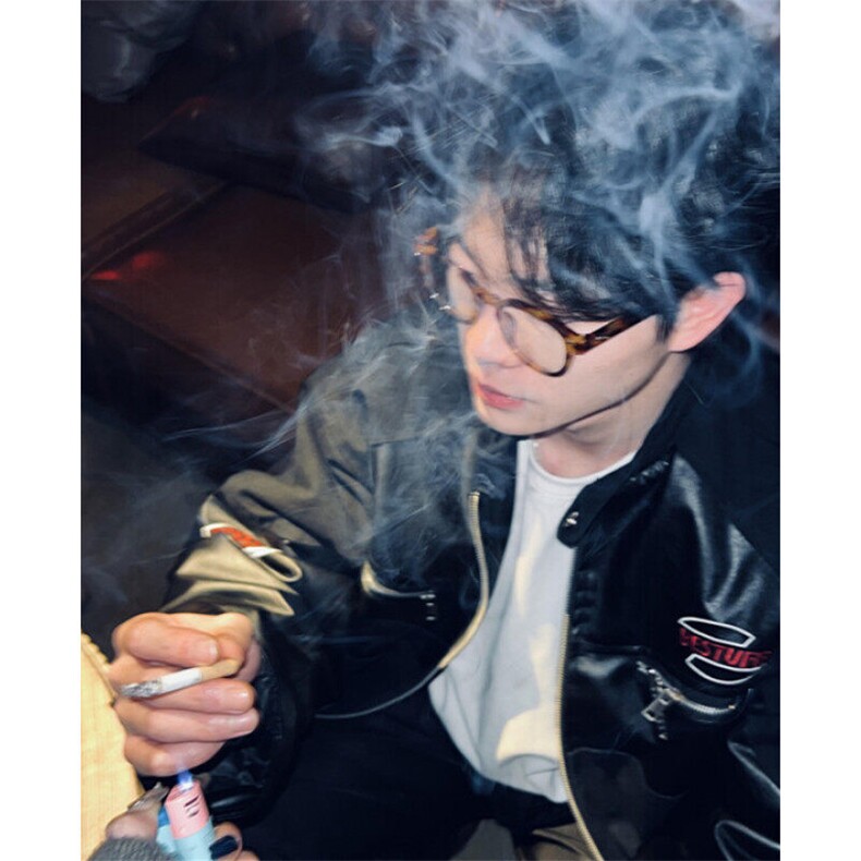 复古pu皮机车服夹克男秋冬设计感小众宽松休闲短款外套 PK8731图片