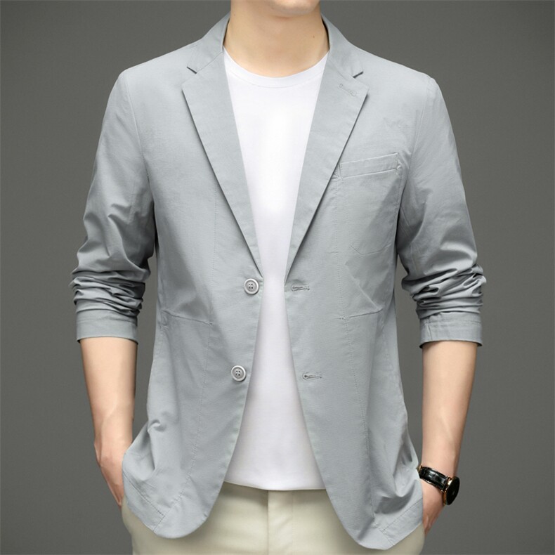 高档时尚气质轻便西装春秋简约时尚休闲男士休闲西服HM2061-P178，男装西服，星座1105-3
