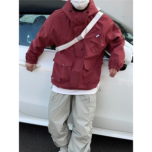 高级感工装街头外套男春秋潮牌休闲痞帅夹克男款新款男士秋冬上衣图片