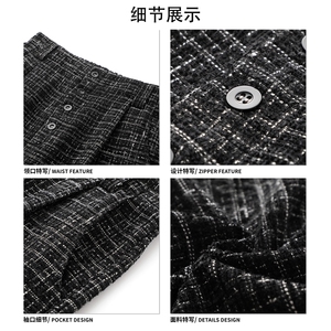 港风时潮时尚感舒适长裤宽松垂感经典纽扣街头休闲裤K887P45控78图片