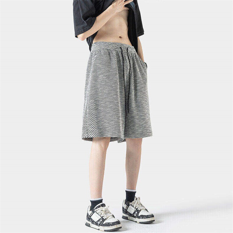 2025HK24188改短夏季新款斑马纹短裤M-5XHK24242-特P30，男装休闲裤，电商A022