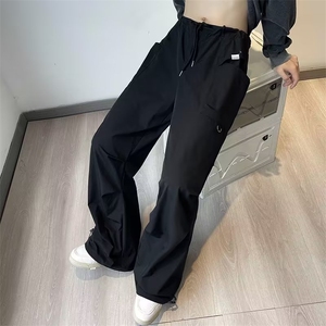 伞兵工装裤男美式机能阔腿冲锋裤子潮牌宽松直筒休闲长裤AK79-P38