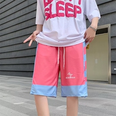 青春流行五分裤直筒运动裤时尚潮牌潮休闲裤P25，男装休闲裤，星座1116-2