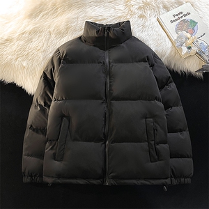 纯色立领棉衣男加厚冬季潮流棉服棉袄子A266-P03-P35特批黑色P35图片