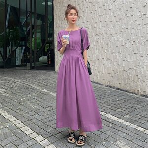 款主推现货2色入长款连衣裙女087-Q90图片