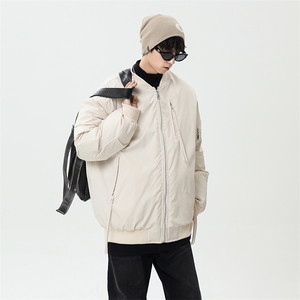 秋冬新款港风日系复古立保暖棉服棒球服男 XZ213-MF02-P128控148图片