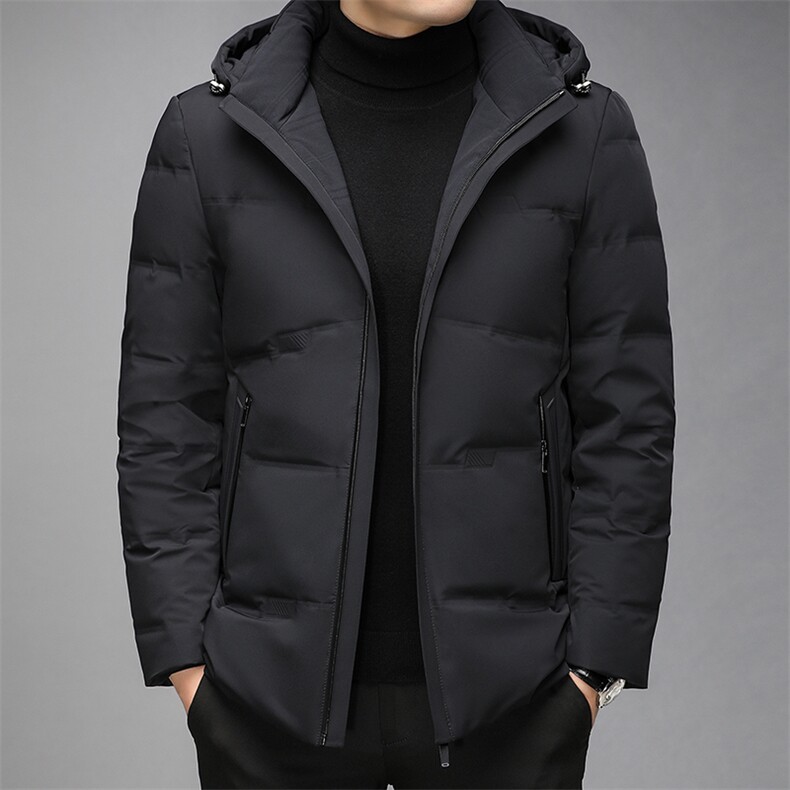 男士羽绒服冬季新款连帽中青年男装鸭绒保暖休闲外套HCZ7078-P345，男装羽绒服，电商B212（原钱塘6029）