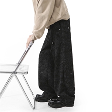 抖音破洞弯刀运动卫裤A579特P48控78，男装休闲裤，电商A309