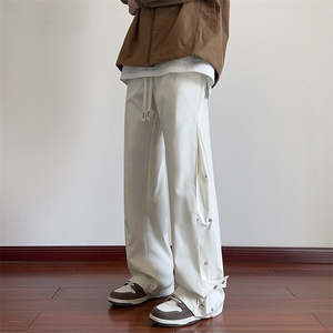 春秋冲锋裤男防水男士休闲裤长裤直筒按扣运动裤A266-KZ8024-P65图片