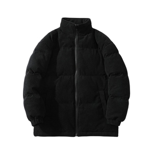 冬季加绒加厚立领大码棉衣港风青少年男女纯色棉服外套 6223-P100图片