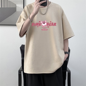 麂皮绒短袖t恤男大码半袖男 大皂风 JD82329-P25图片