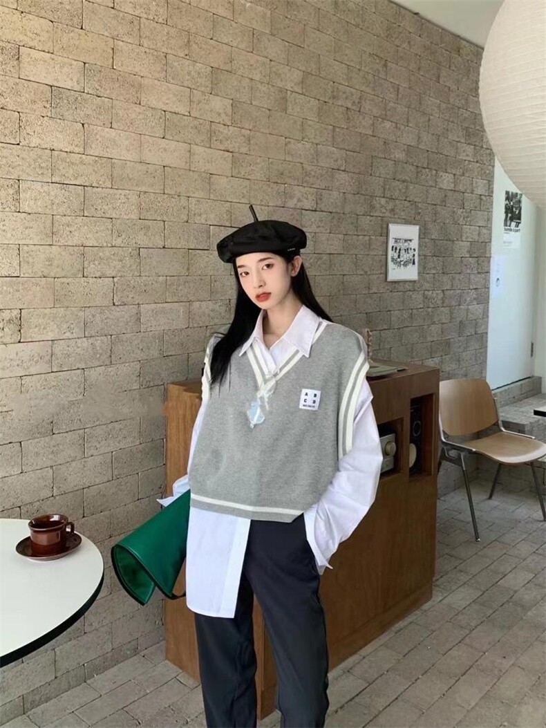 两件套卫衣，女装卫衣/绒衫，Waves smile