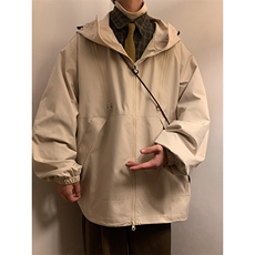 JK8102/P68春装户外新防水冲锋衣男女同款多拉链工装外套连帽上衣，男装夹克，电商A141