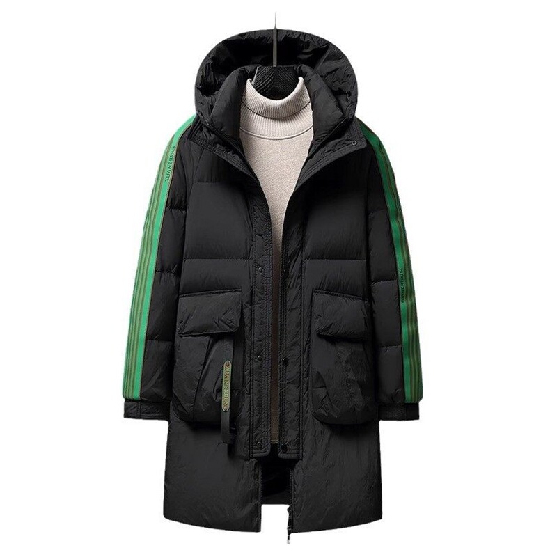 冬装情侣外套中长款新标90%白鸭绒羽绒服男女加厚户外DB95-P330,男装羽绒服,星座1210A