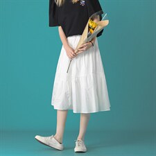 中性风2022春夏新款半身裙休闲宽松百搭冰丝垂感女D12P40控55，女装半身裙，电商A268