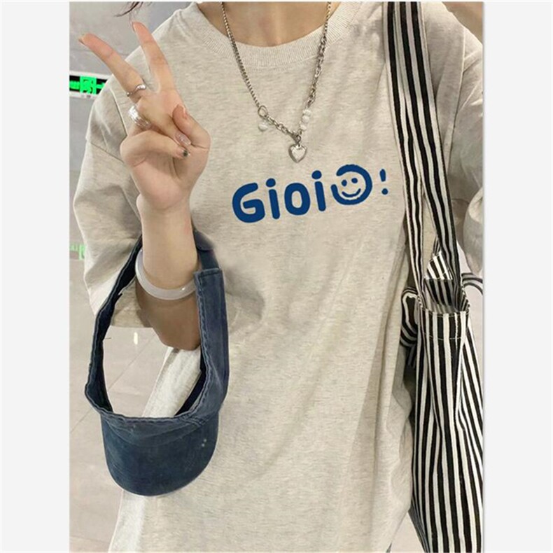 T0703-P25纯棉灰色短袖2025新款夏季设计感小众美式宽松半袖上衣,男装T恤,星座617A-2