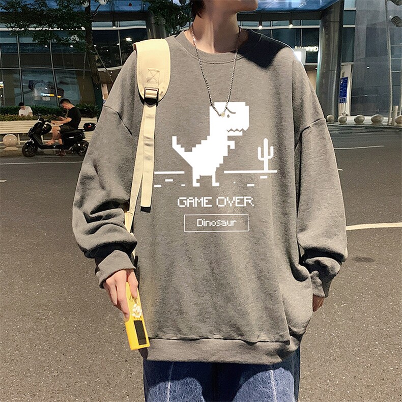 S6315-P28秋季圆领卫衣男大码韩版宽松长袖外套,男装卫衣,电商A040