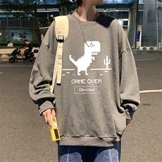 S6315-P28秋季圆领卫衣男大码韩版宽松长袖外套，男装卫衣，电商A040