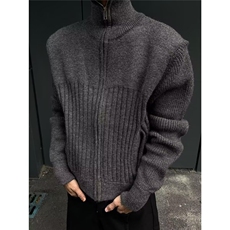 M5806-P71原宿百搭时尚流行新款ins文艺气质慵懒简约开衫毛衣，男装针织衫/毛衣，电商B323A