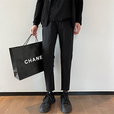 2025新景纯色男士牛仔裤韩版裤脚毛边长裤子原创设计802/P48，男装牛仔裤，电商B381-2