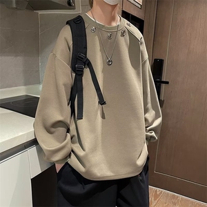 秋季潮牌设计感小众卫衣男美式高街hiphop宽松上衣 W7983-P36图片