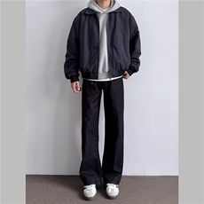 JK711-尺码M-3XL-P45现货!美式飞行员夹克工装外套高短款棒球服，男装夹克，星座1811B