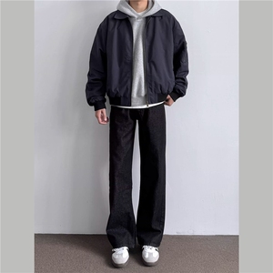JK711-尺码M-3XL-P45现货!美式飞行员夹克工装外套高短款棒球服