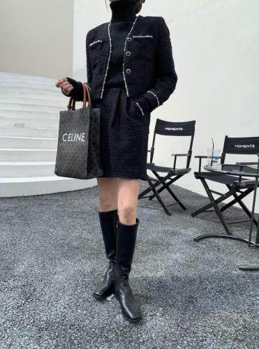 珍珠香风套装，女装职业装，HE