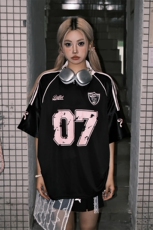 （数据款）美式宽松oversize运动球服潮牌短袖T恤1015-T427-P58，男装T恤，四季星座1015