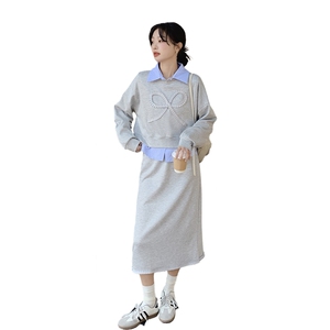 现货  三件套 卫衣+衬衫+半身裙  2C206-L128-P175-K248图片