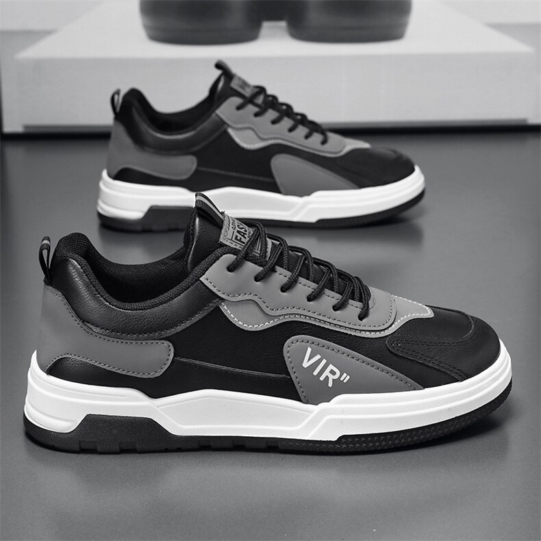 X4143-P85新款透气小白鞋子男韩版潮流百搭厚底运动鞋休闲板鞋,男鞋休闲鞋,星座1407-3