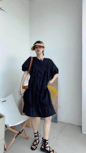 现货，打皱连衣裙，女装连衣裙，一品道