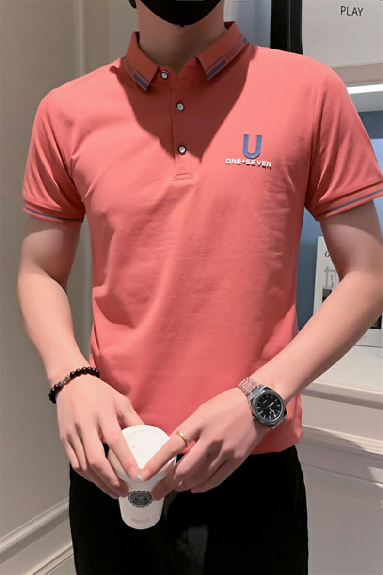 3001-特P35夏季精神小伙短袖t恤男半袖修身潮流男士衫潮牌,男装T恤,电商D310B-1