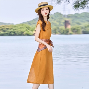 巨好看的连衣裙女2025夏季穿搭新款今年流行爆款气质大方得体裙子图片