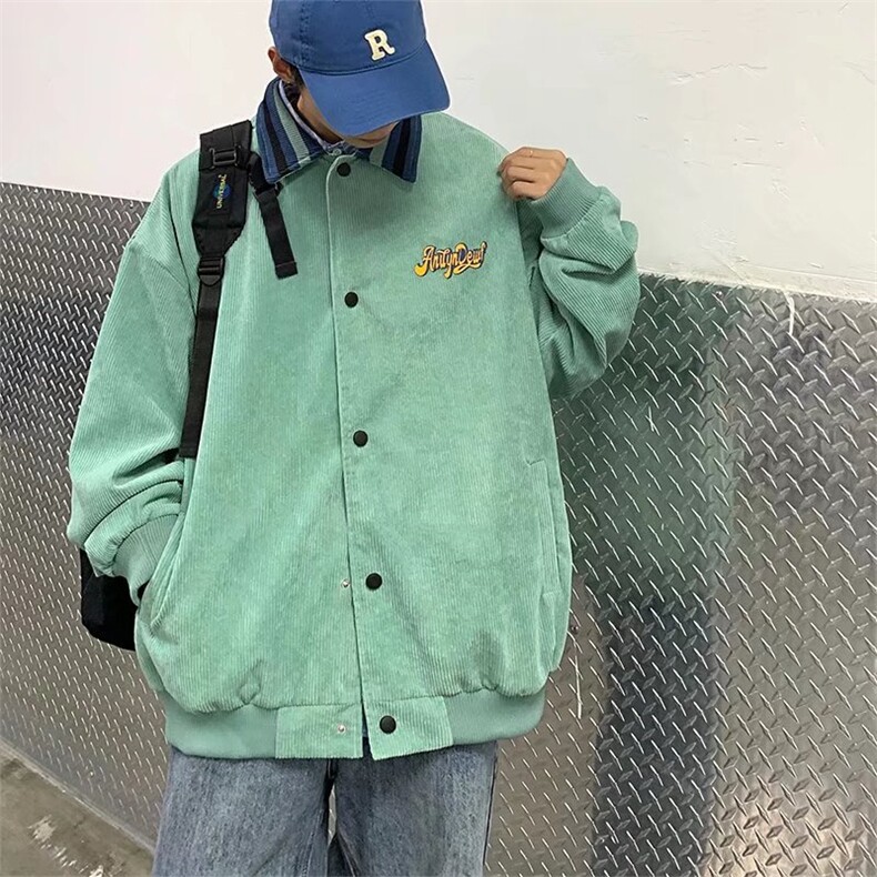 春季美式复古棒球服vintage外套oversize男装新款潮牌夹克J083-60，男装夹克，星座1008
