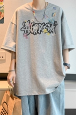 已注册/夏季新款内景文艺清新短袖T恤男潮宽松打底衫DT00588/P25，男装T恤，电商B316