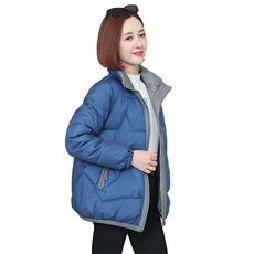 时尚潮流女装棉服冬季保暖轻薄外套显瘦修身短款棉衣，女装棉衣/棉服，梦芯尔