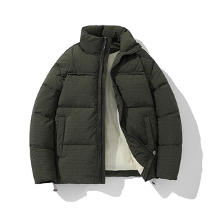 新标90白鸭绒简约休闲立领外套纯色加厚羽绒服ESY0212-P210图片