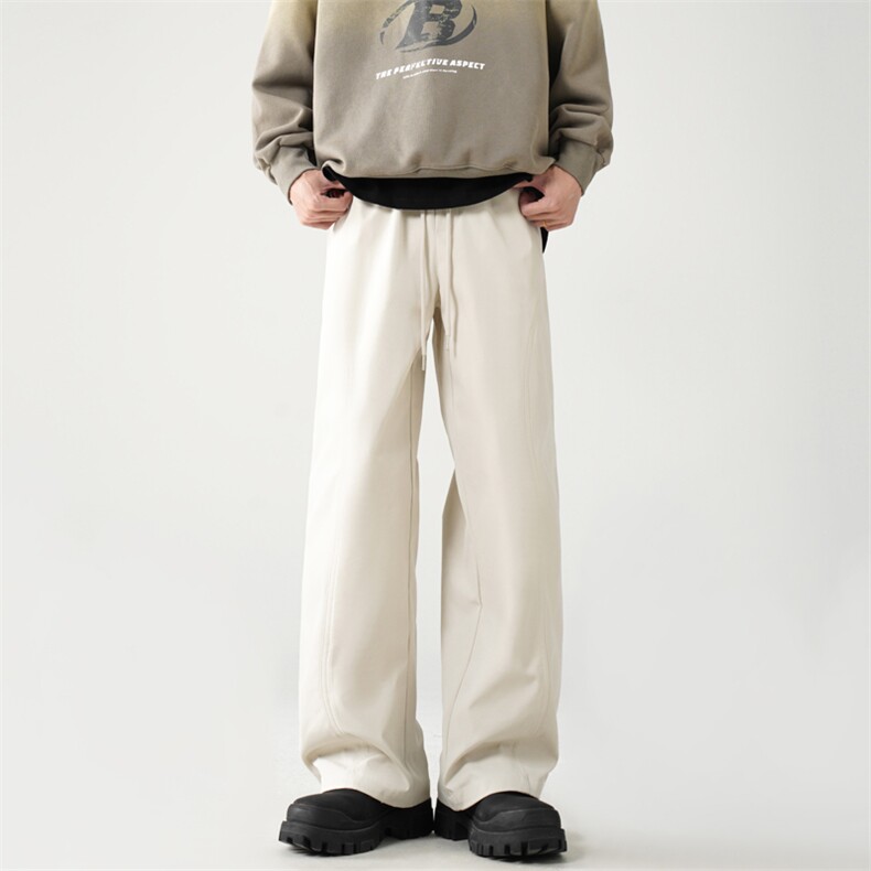 2024秋季新款无影墙大码美式斜切直筒裤M-5XHK24800-特P35，男装休闲裤，电商A022