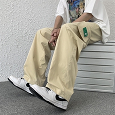 春季薄款阔腿裤男大码直筒宽松工装休闲裤高级感KLY055-P45，男装工装外套，电商A042