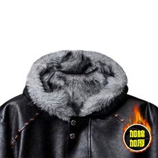 现货冬季美式潮牌痞帅PU皮机车服棉衣毛毛绒狼王座山雕皮棉服，男装棉衣，电商A486