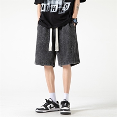 2023夏季高级感320克重磅发泡短裤ins潮牌五分裤XD22911-P45，男装休闲裤，电商A042