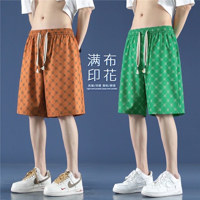 夏季新品速干五分裤时尚冰丝透气跑步运动休闲裤  DK280特批17图片