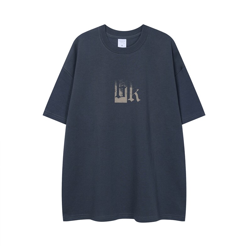 白底100棉23夏季新款时尚潮流字母印花款百搭短袖T恤T1115P25,男装T恤,电商A247-1
