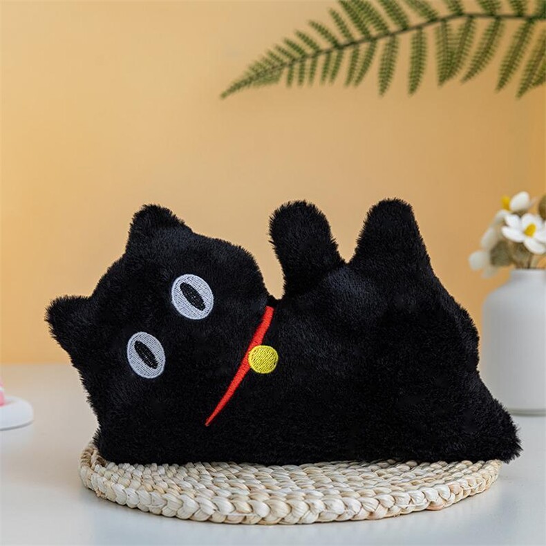 跳舞喵喵黑色猫咪毛绒玩具精品毛绒娃娃机公仔玩偶，童话毛绒