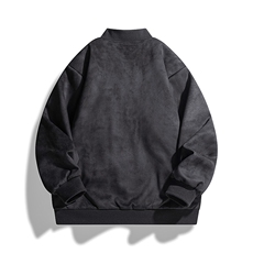 25春鹿皮绒复古棒球领夹克美式飞行服外套无差价P80(不低于118)，男装夹克，星座1504（原917）