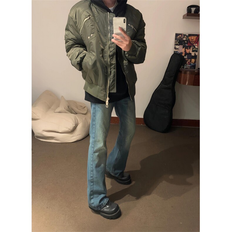美式复古多口袋加棉棒球服棉衣ZM0140-P90,男装棉衣,星座313A(原308A-2)