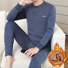 保暖内衣男士秋衣秋裤加绒加厚特厚中老年保暖套装TZ8003-P80，男装休闲套装，星座310B-3