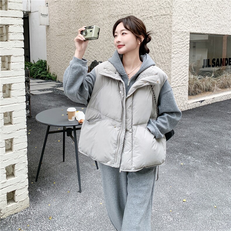 新款卫衣套装+马甲90白鸭绒，卫衣T90-P210K318,马甲P240K358,女装套装/套裙,2C272